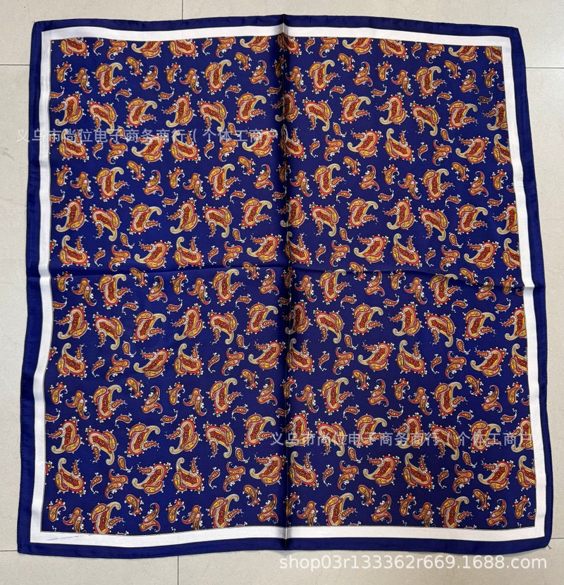 Spring, Classic Printed 70 Square Scarf Popular Scarf Long Gauze Scarf Silk Scarf Neck Protector Warm Scarf For Women - Image 1